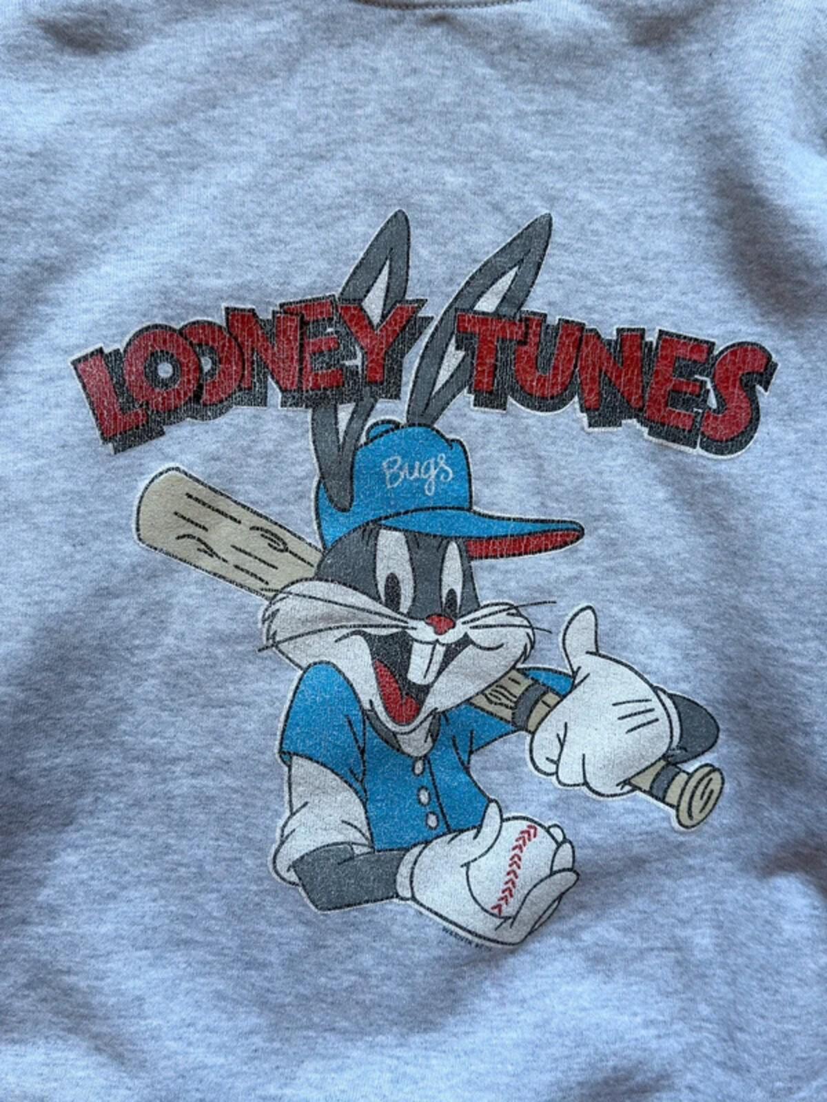 Vintage 90s Looney Tunes Sweatshirt XL Youth Bugs Bunny