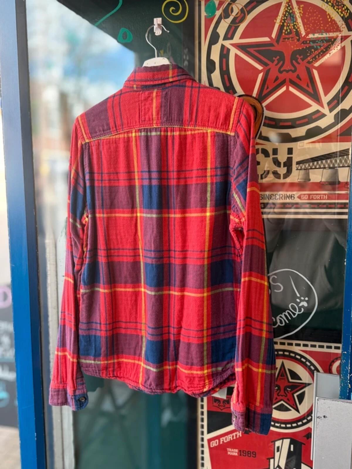 Hollister Mens Flannel Shirt Large Y2K
