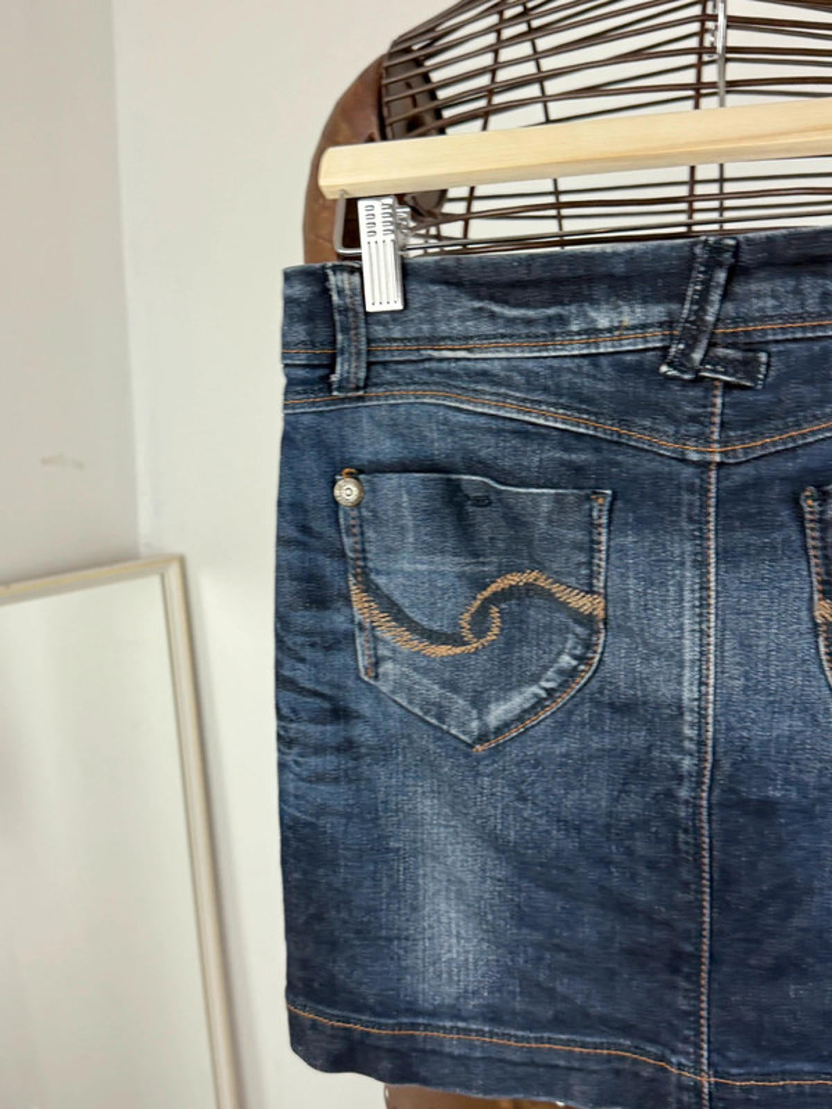 Denim Mini Skirt Y2K Size 8