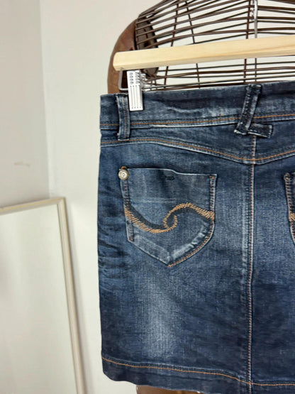 Denim Mini Skirt Y2K Size 8