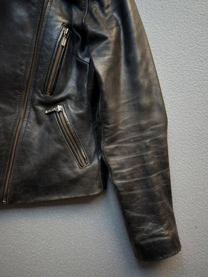 Ladies Leather Biker Jacket Vintage Small Perfecto