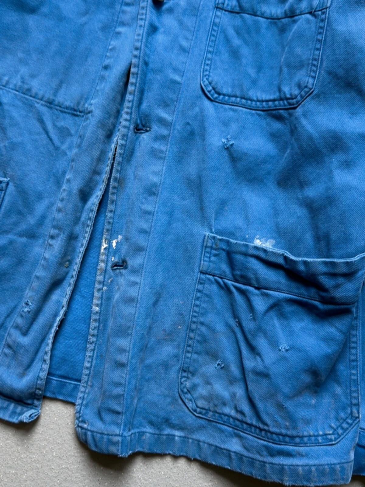 70s French Work Jacket Distressed Medium