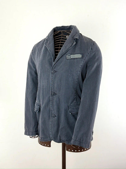 Armani Pinstripe Blazer Jacket Medium Ladies
