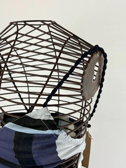 Armani Rope Straps Mini Dress Asymmetrical Cotton y2k 2000s XS