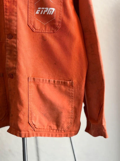 Vintage Orange French Euro Work Jacket XL