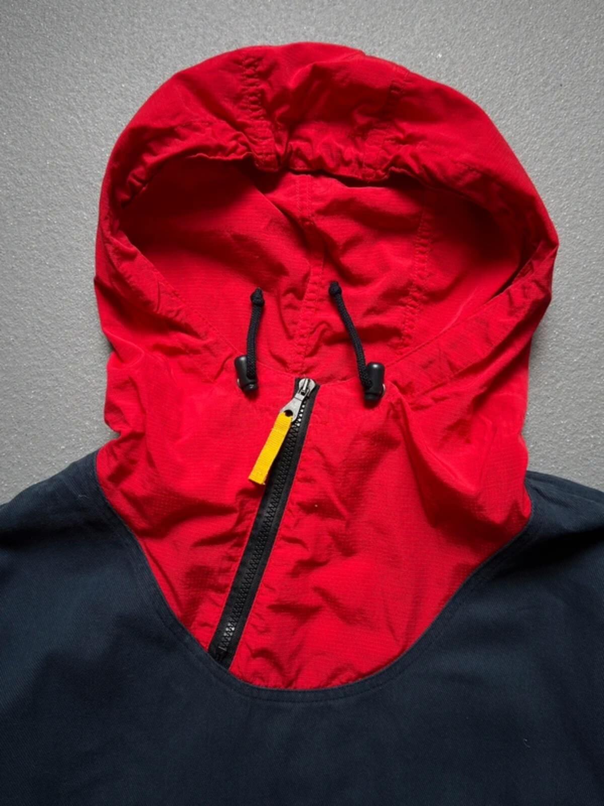 Vintage Sailing Smock Asymmetrical Zip Denim Large