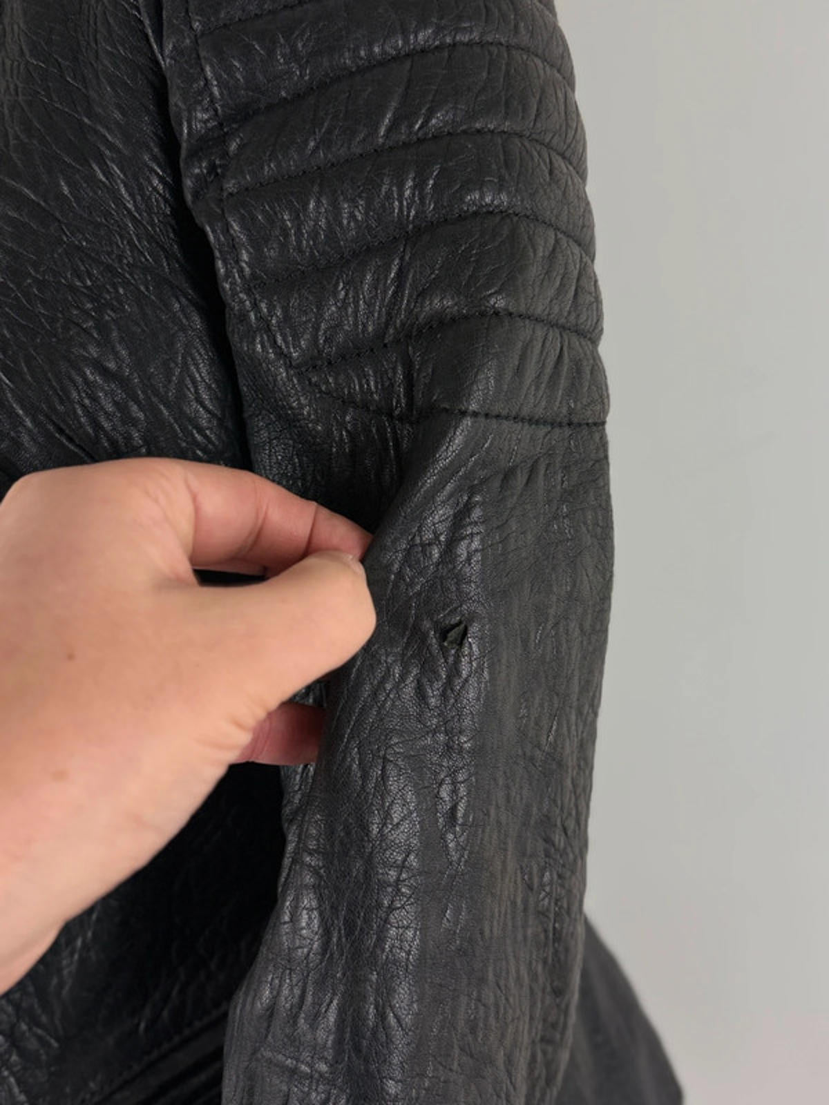 All Saints Marin Biker Ladies Leather Jacket 10