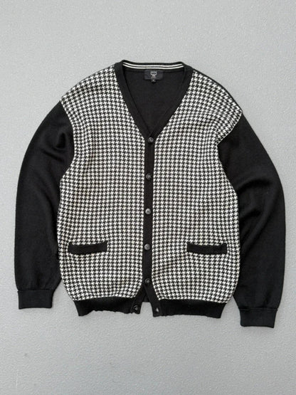 MCM Vintage Houndtooth Cardigan Medium