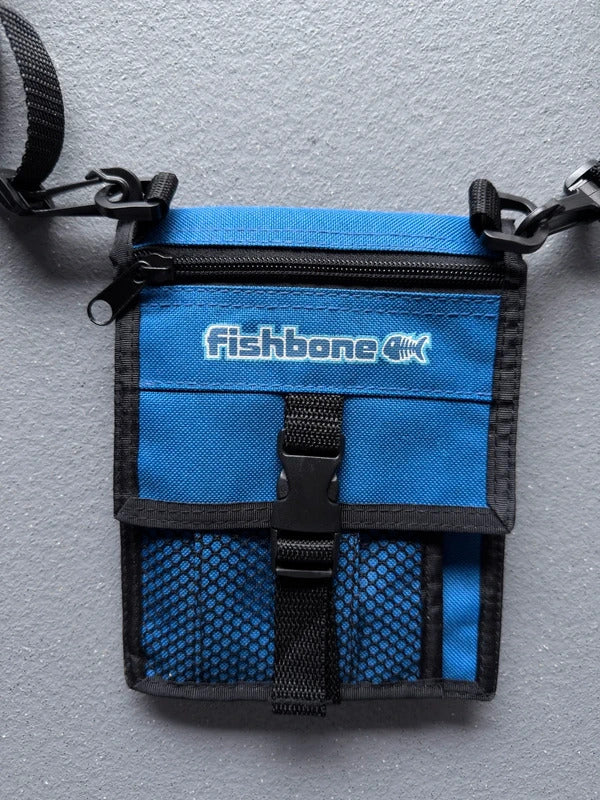 Fishbone Y2K Blue Utility Side Bag / Festival Bag