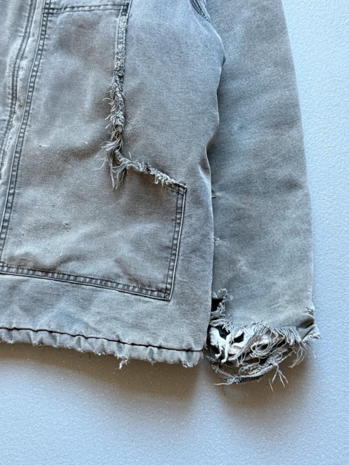 Carhartt C26 Vintage Work Jacket XL Thrashed Cement Grey