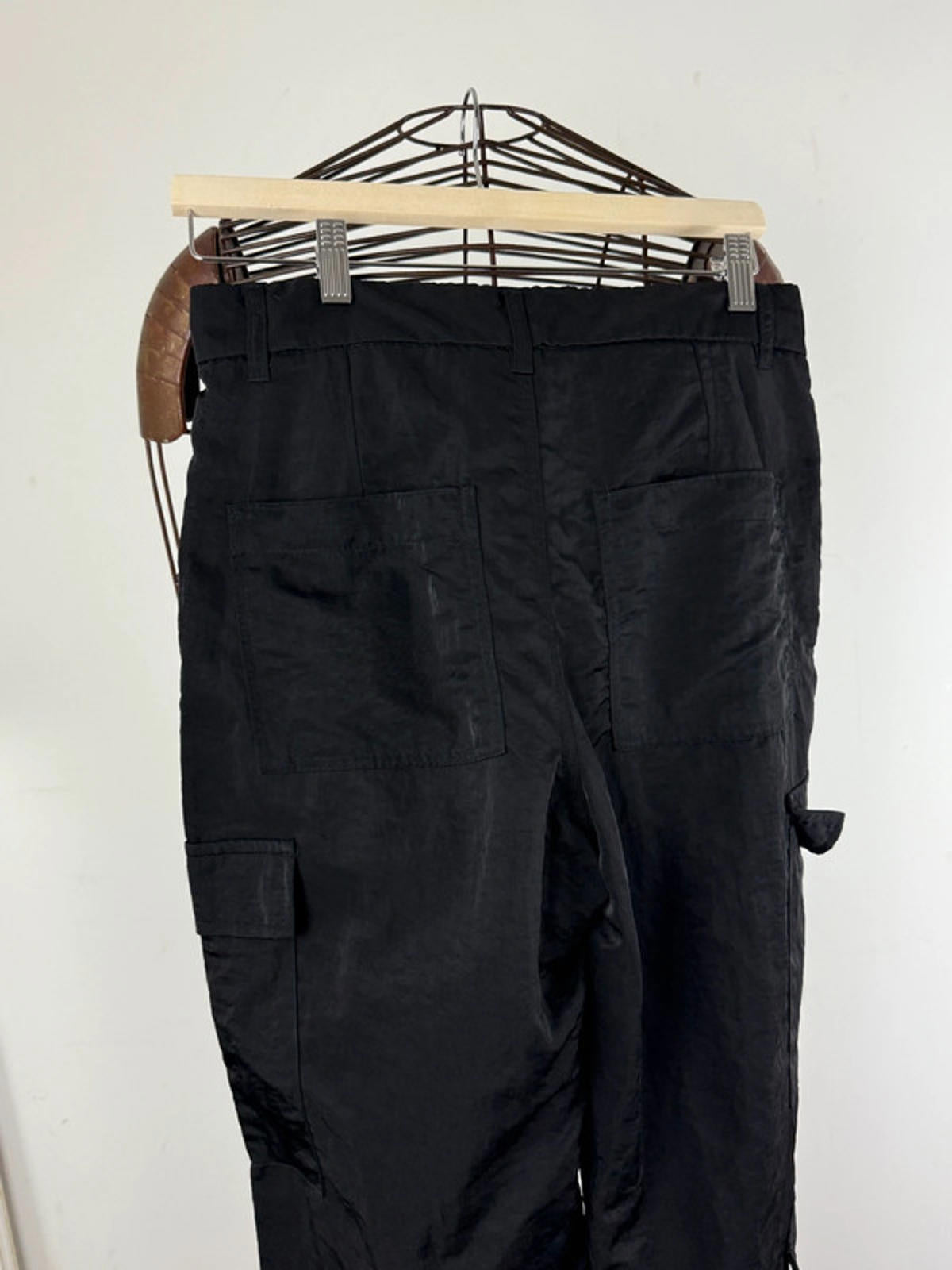 Y2K Baggy Cargo Nylon Trousers Size 10