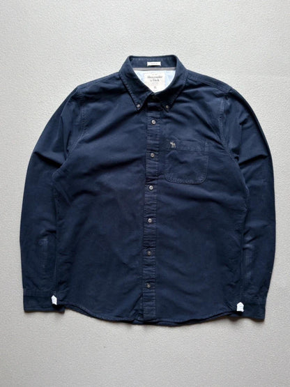 Abercrombie & Fitch Y2K Navy Oxford Shirt XL