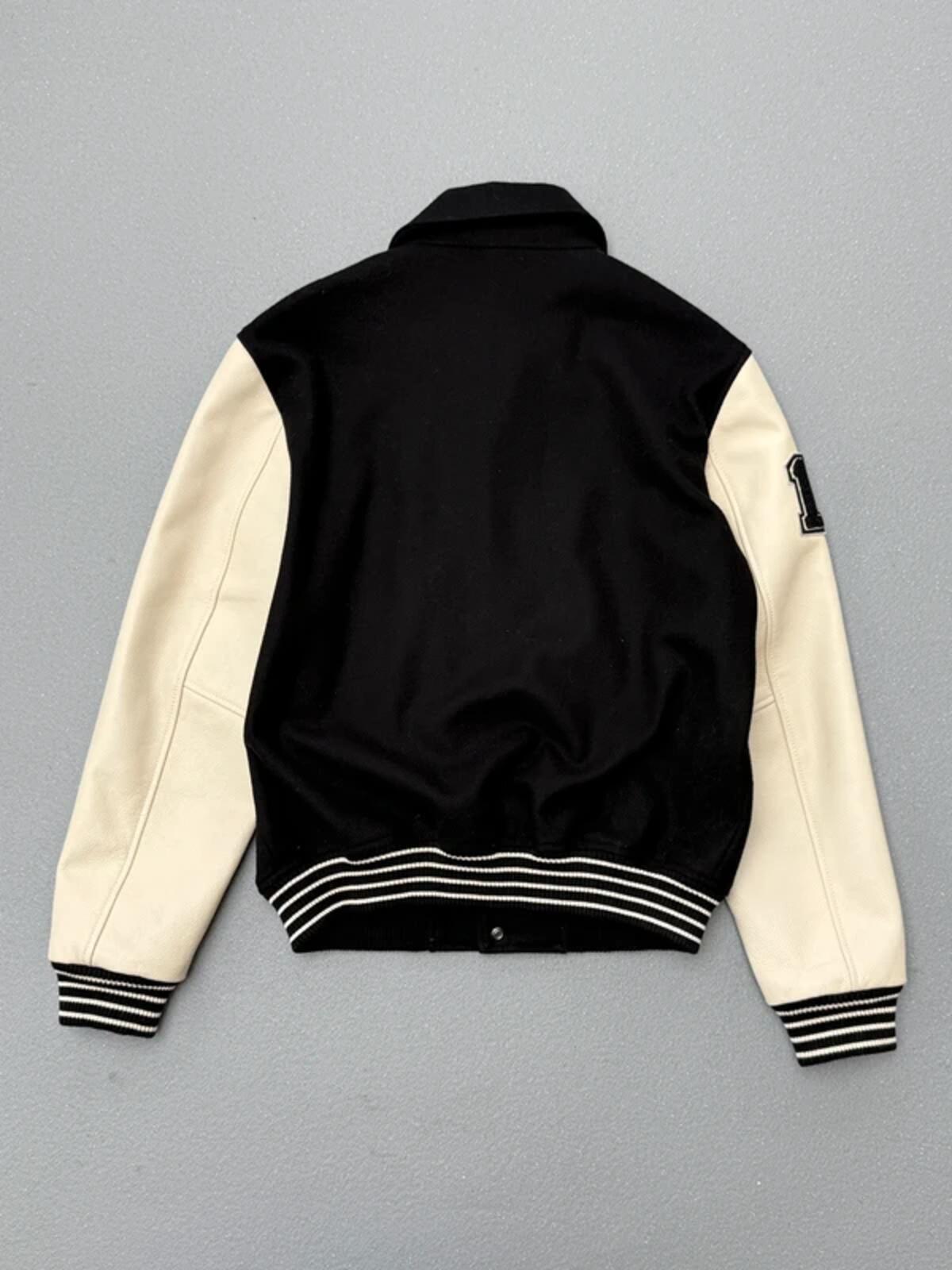 L’avenir Skins Lamb Leather Varsity Jacket Large