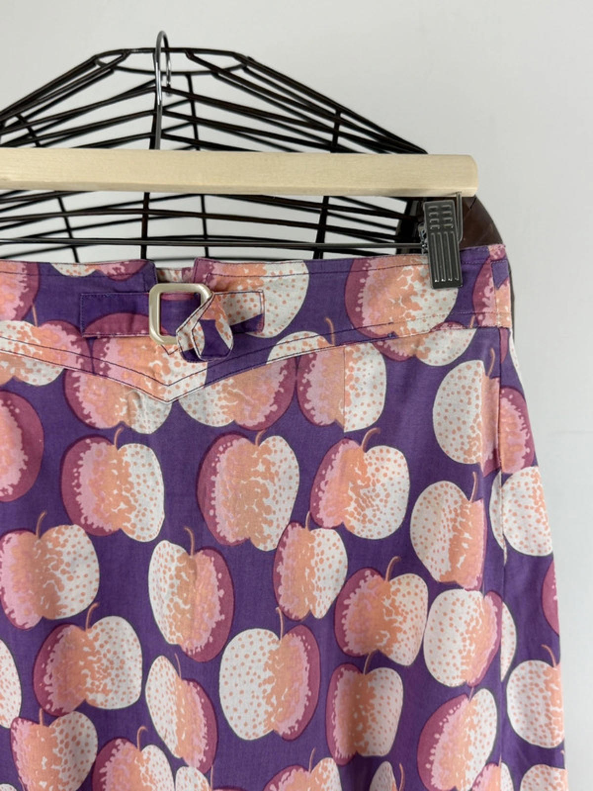 Apple Print Y2K Mini Skirt Size 8 / 28”