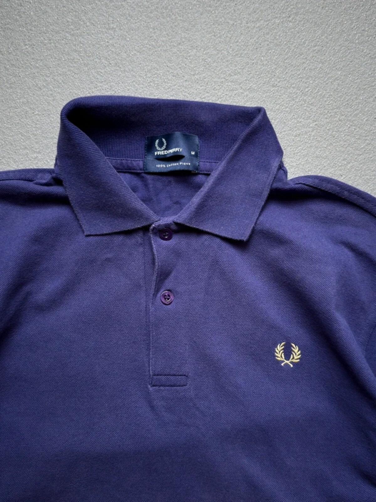 Fred Perry Polo Shirt Purple Medium