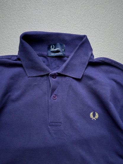 Fred Perry Polo Shirt Purple Medium
