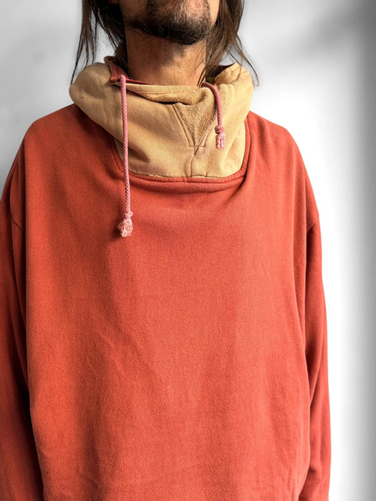 Vintage Reversible Utility Smock Hooded Jacket XXL