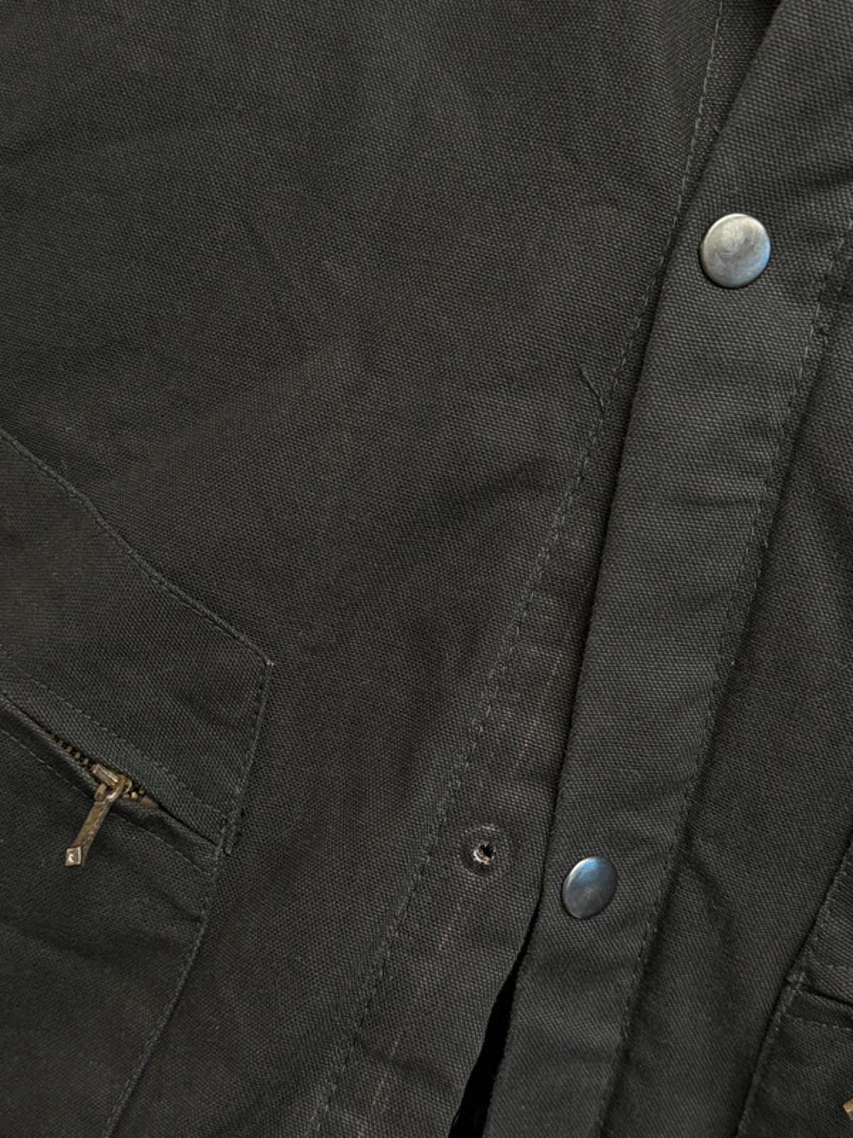 Cropped Black Detroit Work Jacket Large