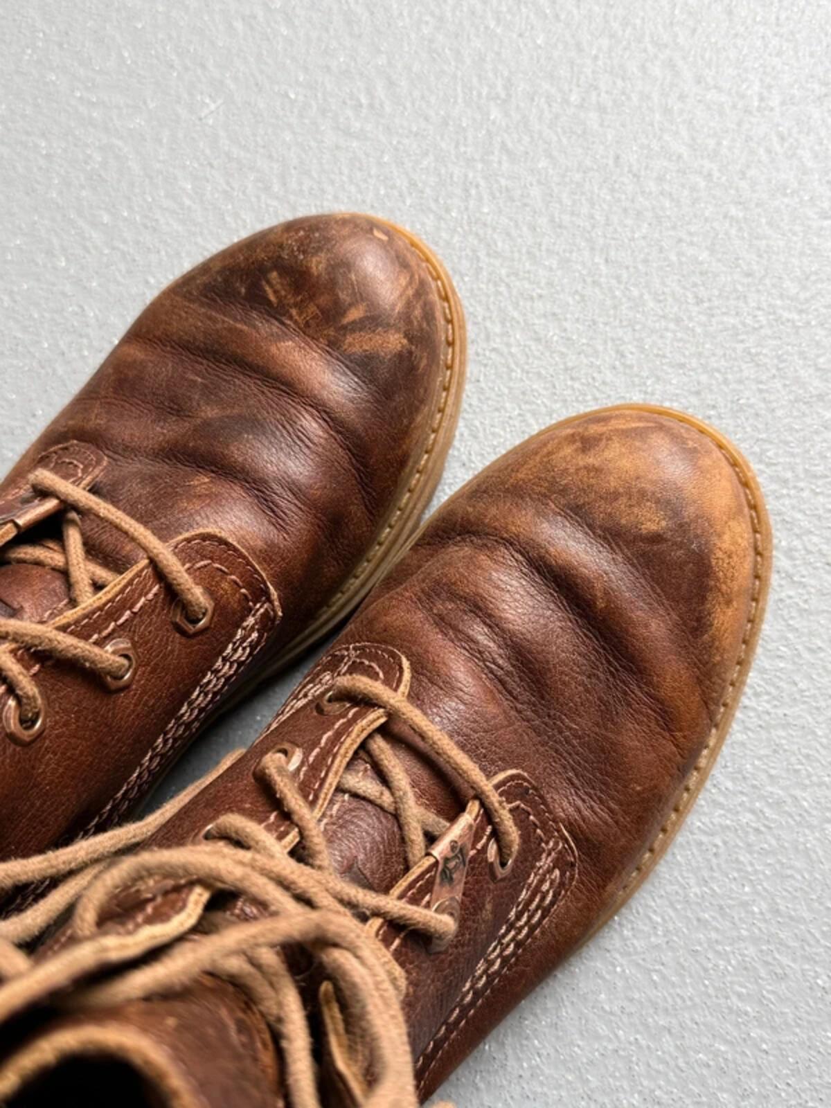 Panama Jack Brown Leather Lace Up Ankle Boots 39W / UK6