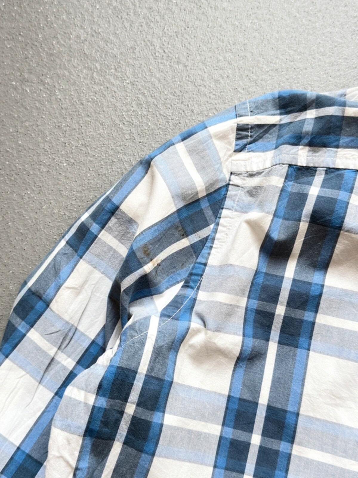Hollister Y2K Check Blue Shirt XL Mens