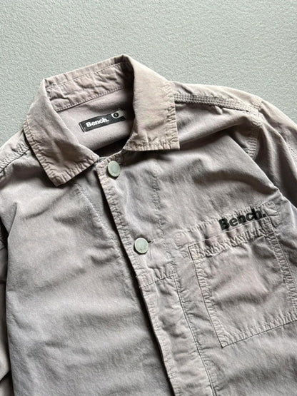 Bench Overshirt Small Y2K Utility Grey