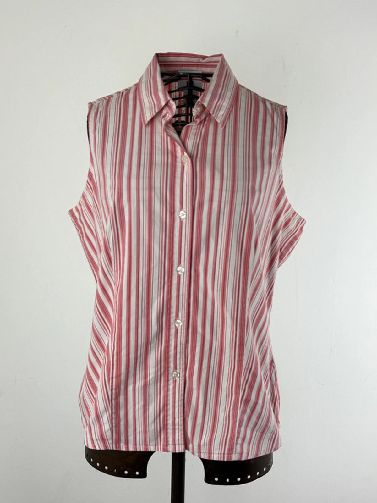 GAP Y2K Stripe Sleeveless Shirt Large