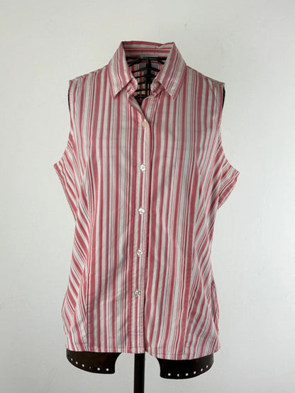 GAP Y2K Stripe Sleeveless Shirt Large