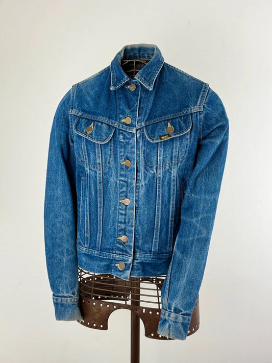 Ms Lee 1980s Denim Rider Jacket Small 8