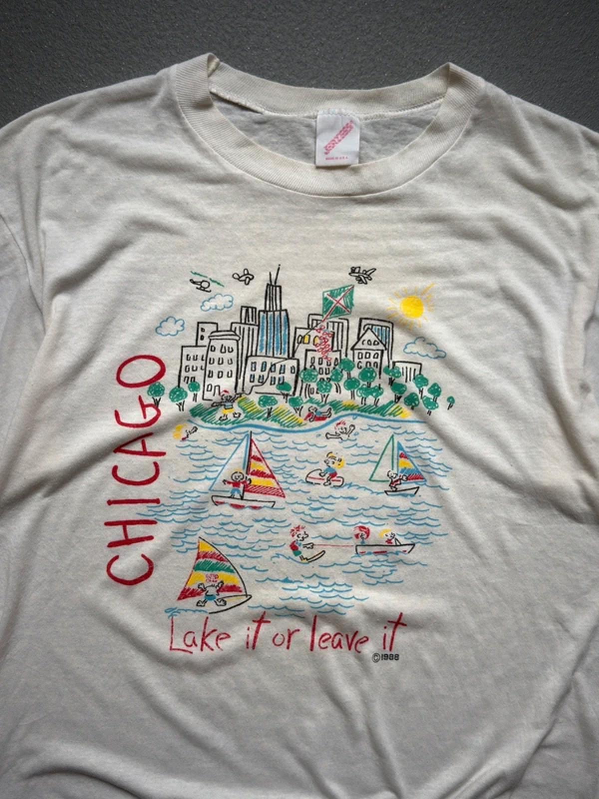 80s Vintage Single Stitch Chicago T Shirt XL