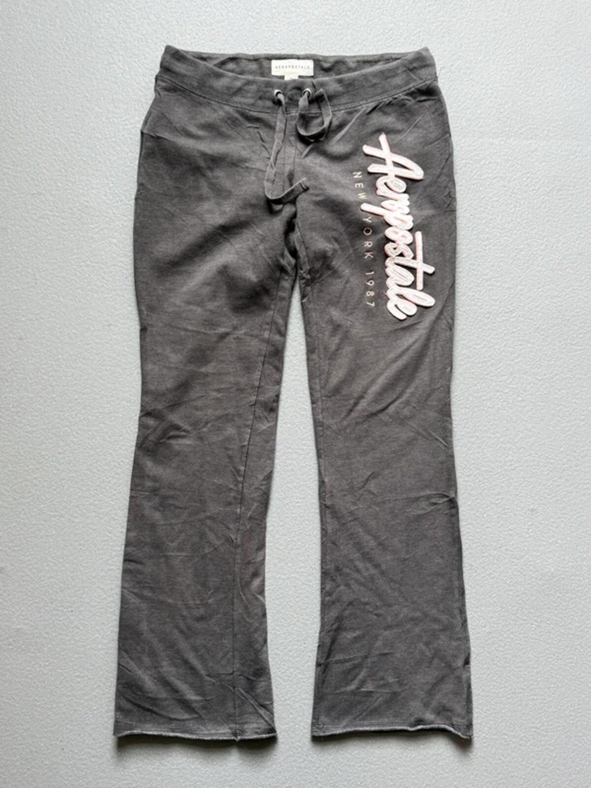 Aeropostale Y2K Bootcut Jogging Bottoms Medium Ladies