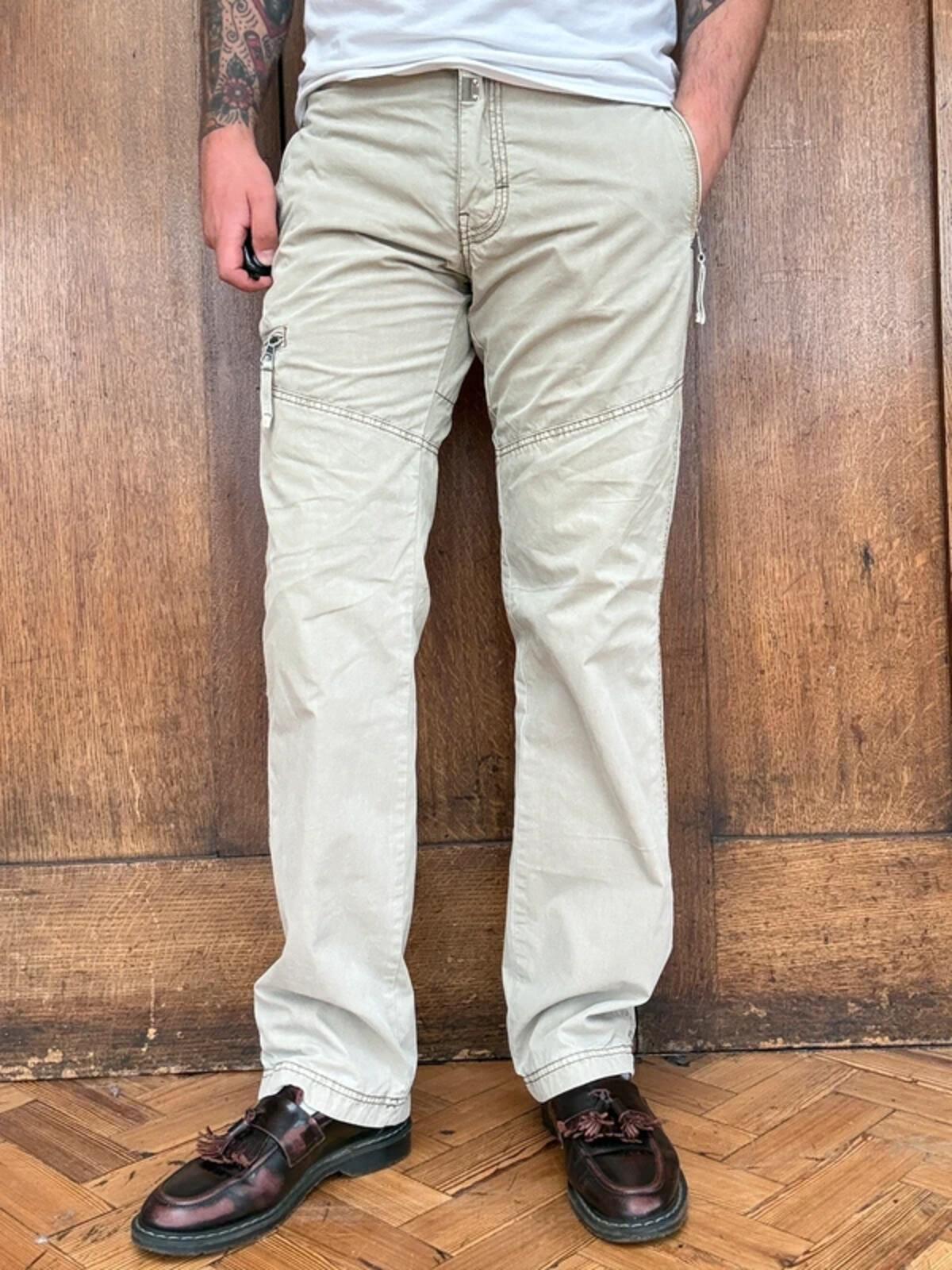 Napapijri Khaki Cargo Trousers 34”