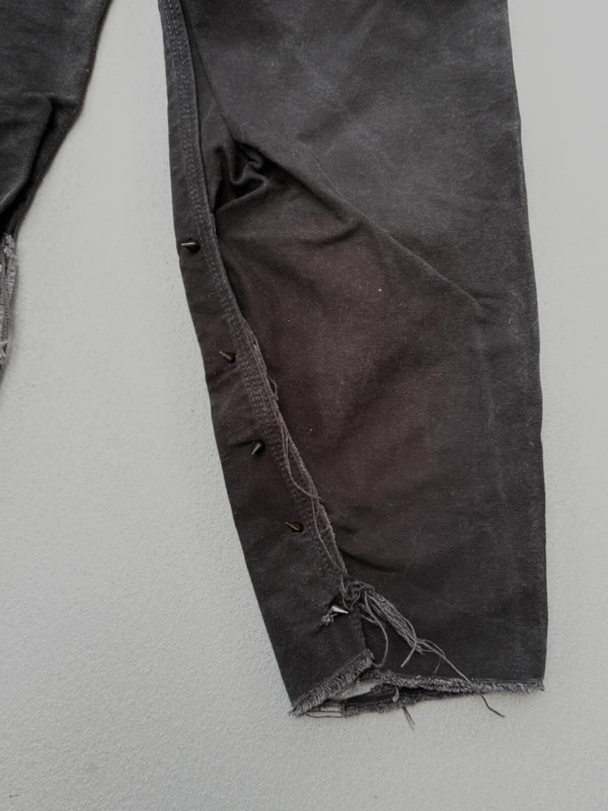 Carhartt Double Knee Custom Black Pants 32” Alt Punk