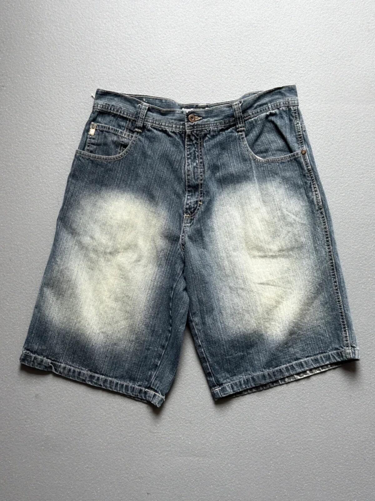 Southpole Faded Blue Jorts 35”