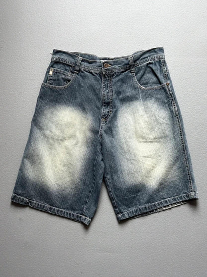 Southpole Faded Blue Jorts 35”