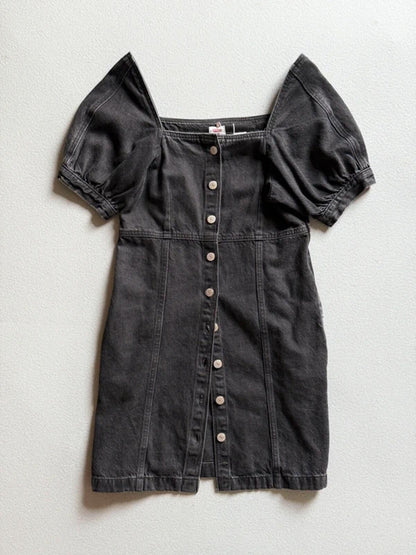 Levi’s Rhode Denim Mini Dress Small Black