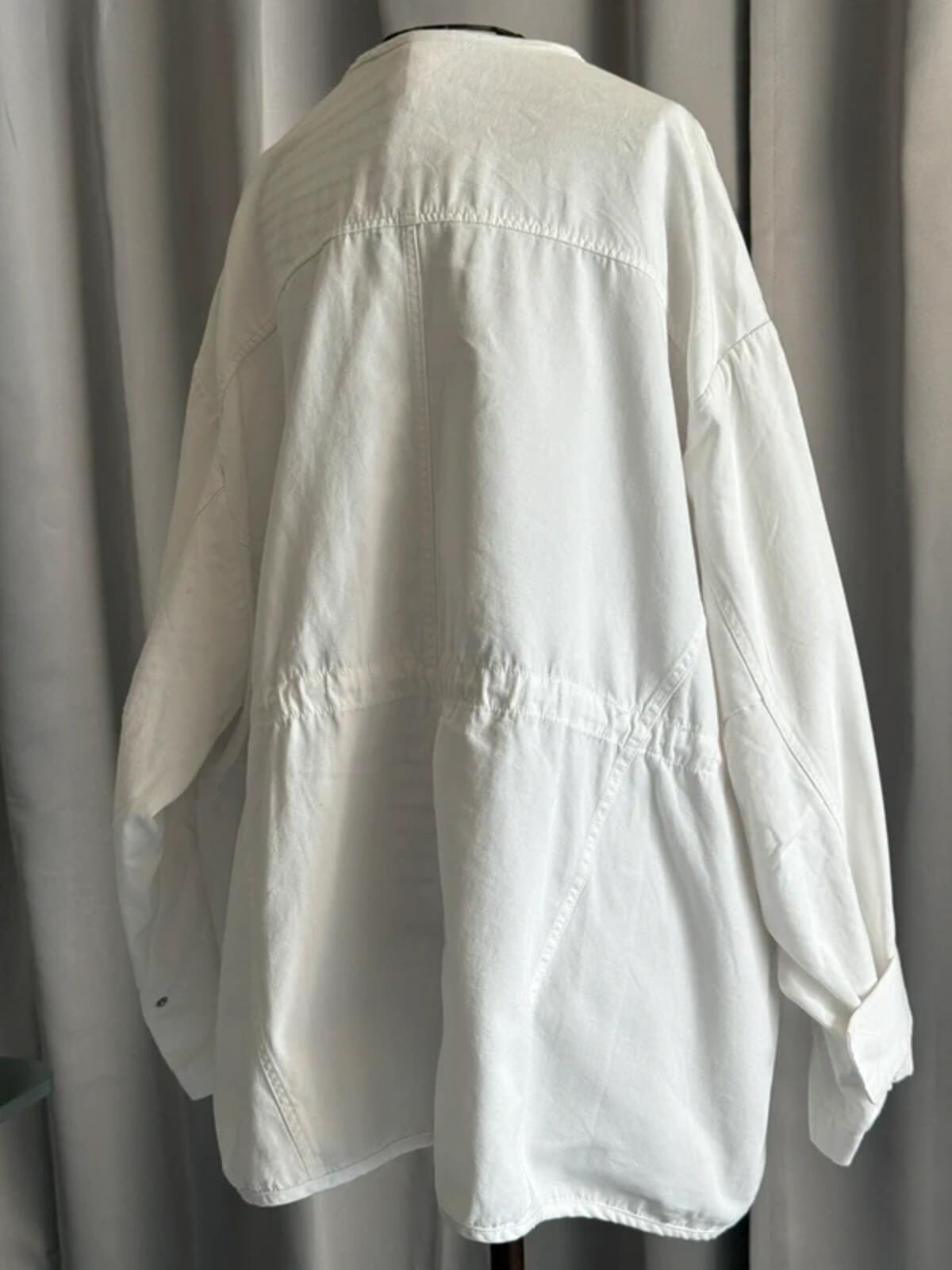 H&M Utility Jacket Oversized Fit Large White