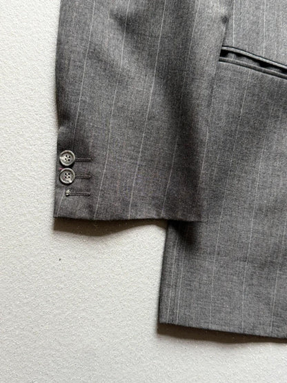 Yves Saint Laurent Vintage Double Breasted Jacket Grey