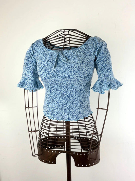 Pimkie Cropped Puff Sleeve Blouse 8 / 10