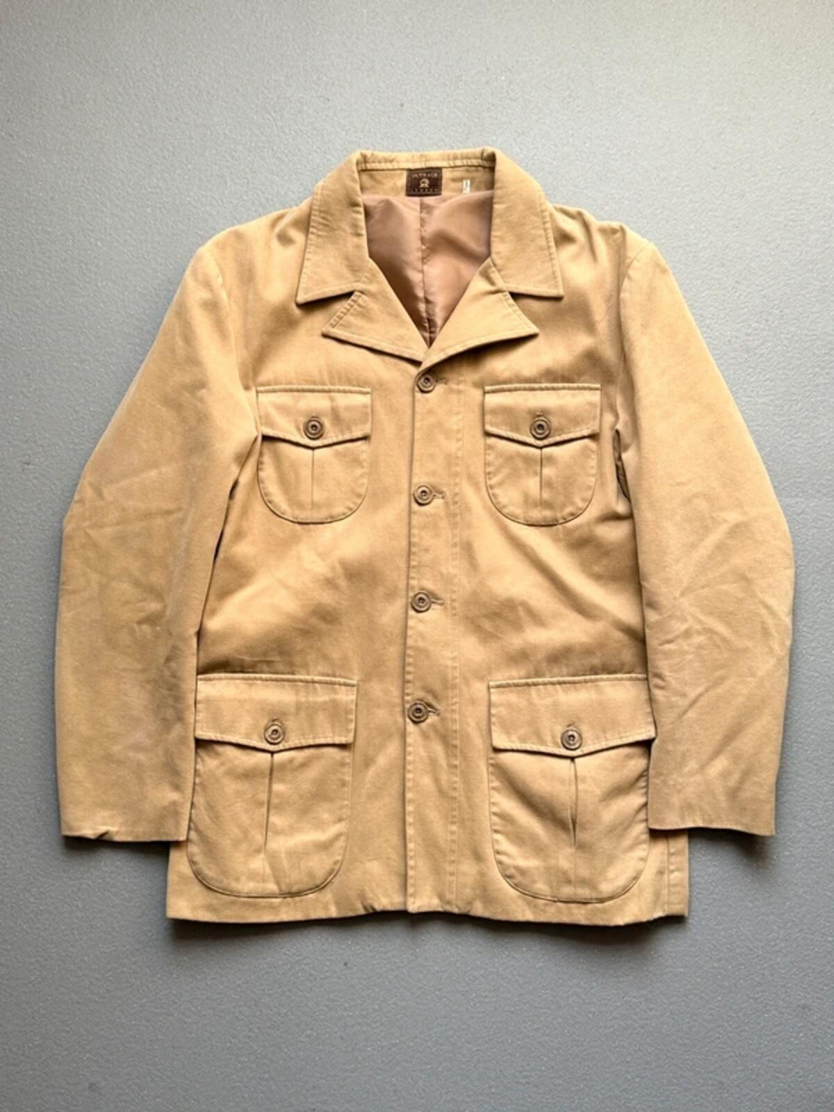 70s Vintage Outrage London Utility Safari Work Jacket Large