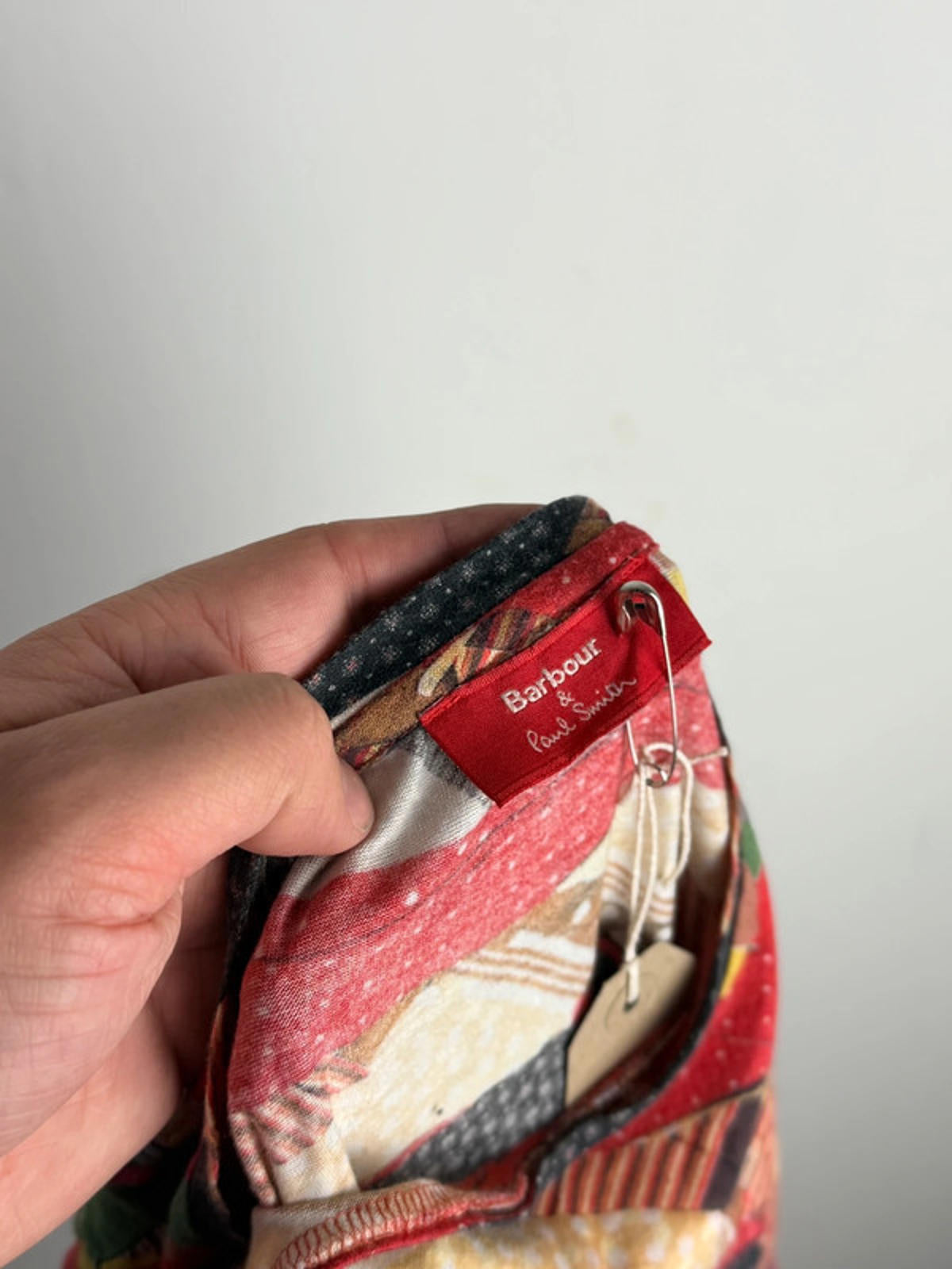 Barbour X Paul Smith Patchwork Print Ladies T Shirt Large