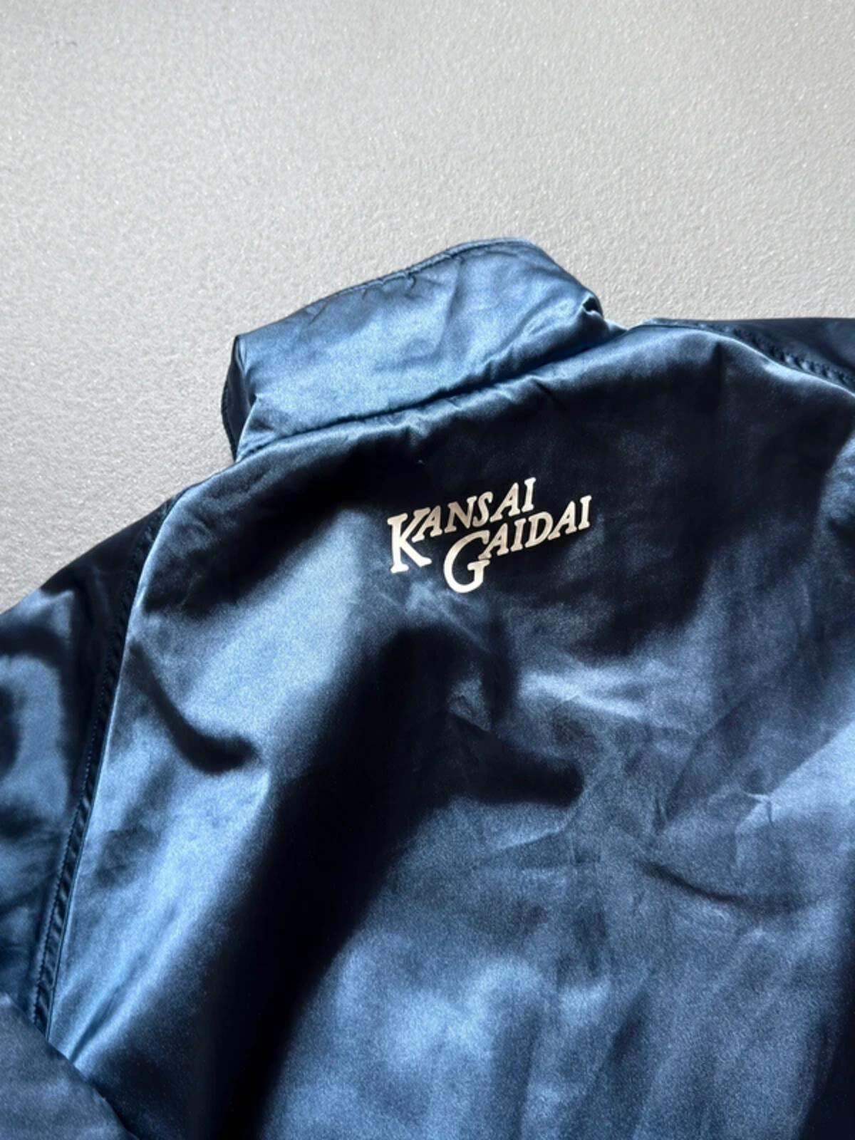 Vintage Kansai University Japan Nylon Varsity Bomber Jacket XL