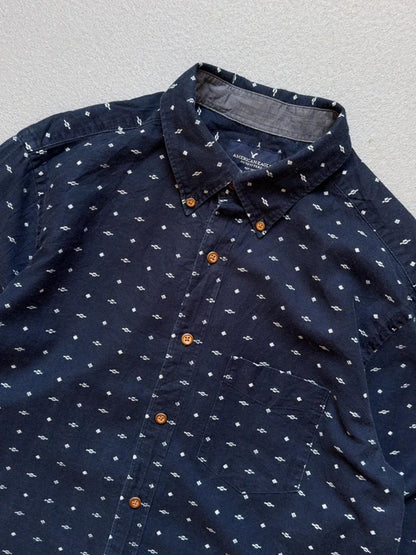 Navajo Aztec Print Oxford Shirt Medium Mens American Eagle