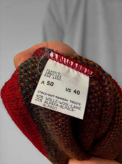 Bogner Aztec Wool Mohair Alpaca Knit Jumper XL