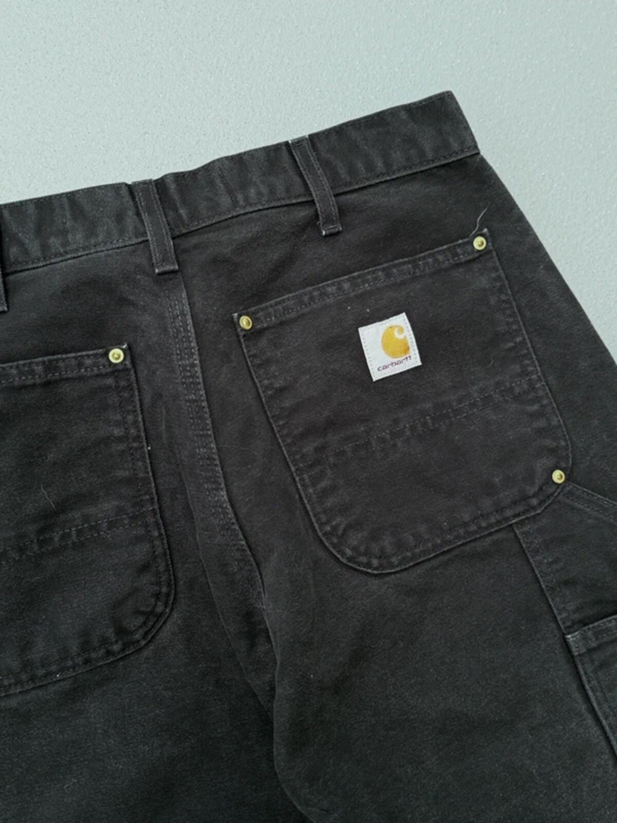Carhartt Double Knee Custom Black Pants 32” Alt Punk