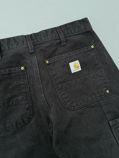 Carhartt Double Knee Custom Black Pants 32” Alt Punk