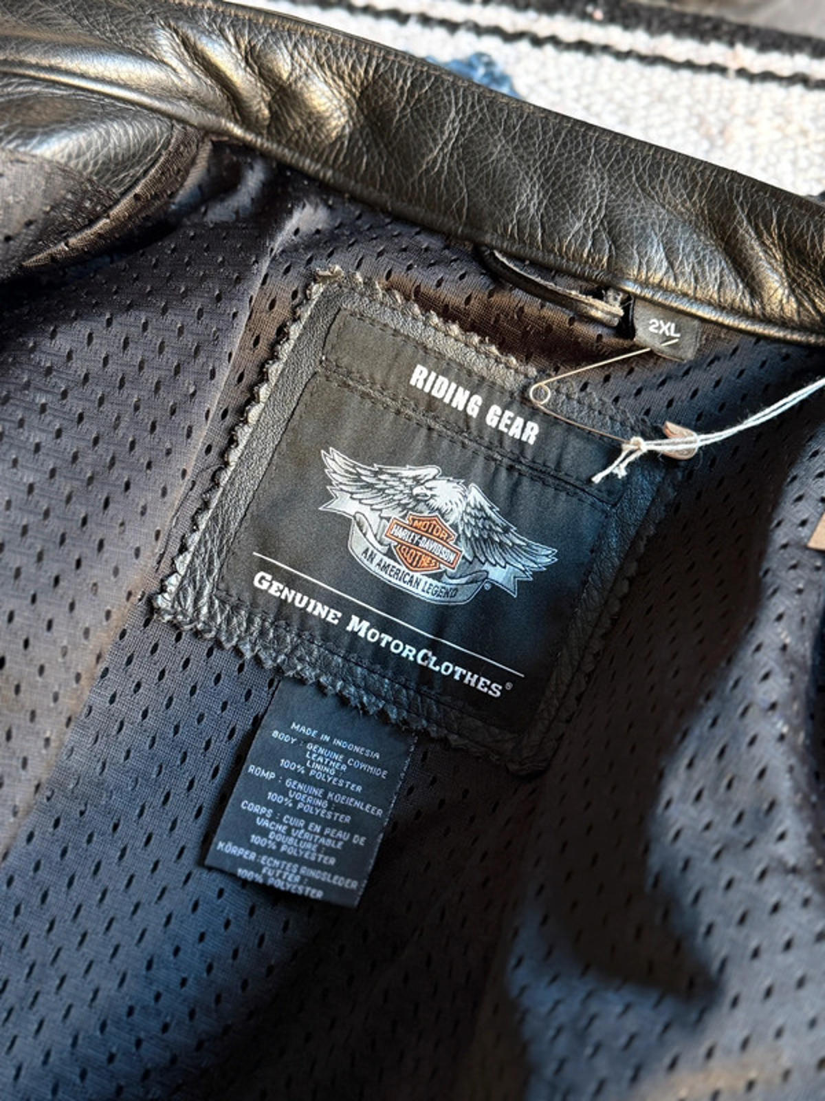 Harley Davidson Leather Biker Jacket XXL