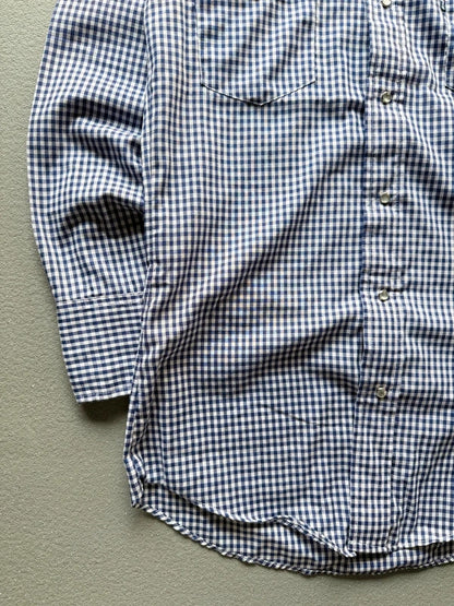 Vintage 1970s Levi’s Gingham Western Shirt – Made in USA