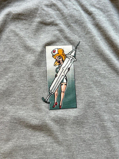 90s Y2K Skate Nurse T Shirt Large