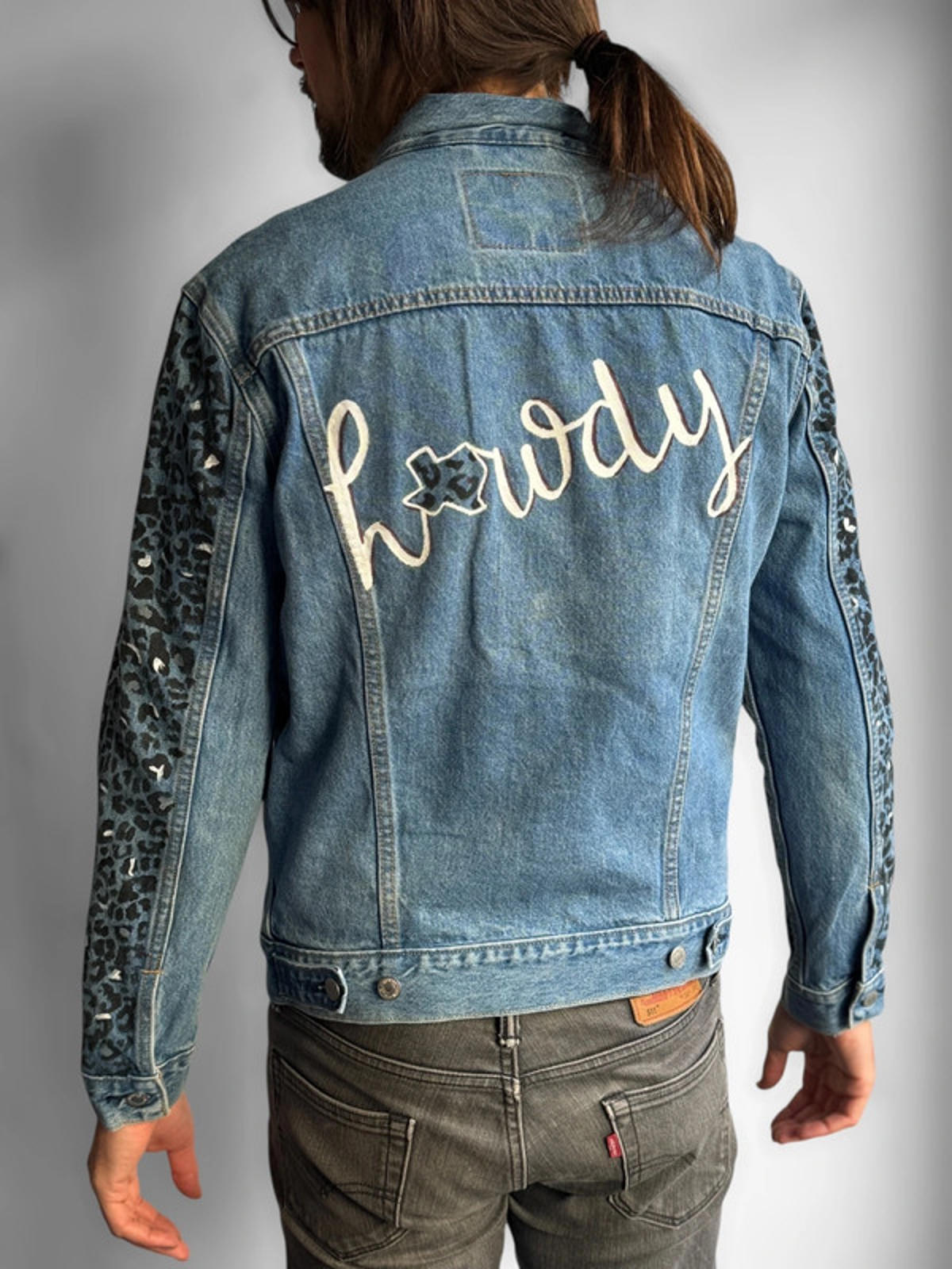 Levi’s Western Custom Painted Denim Jacket Medium