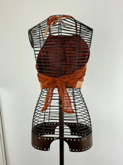 Y2K Cropped Bandana Vest Boho Style Medium